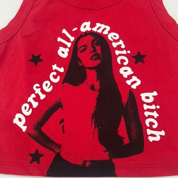Woman’s tank All American b!tch size large by Olivia Rodrigo - Picture 2 of 6